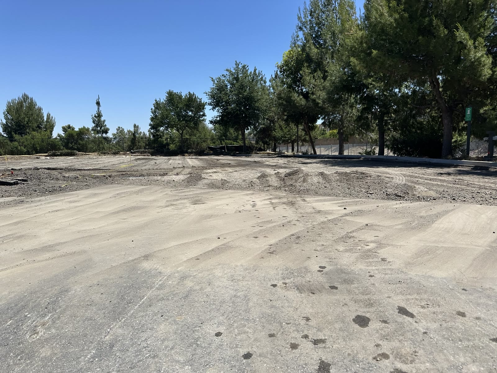 Chino Hills lot after asphalt removal
